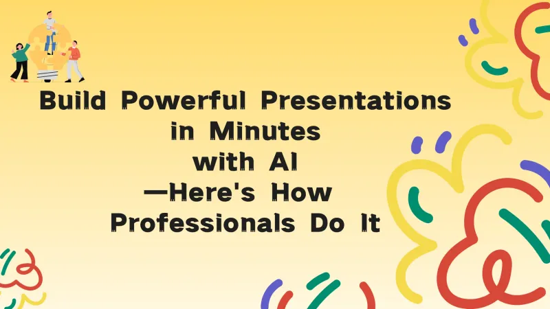 Professionals using AI PowerPoint generator to create stunning presentations quickly