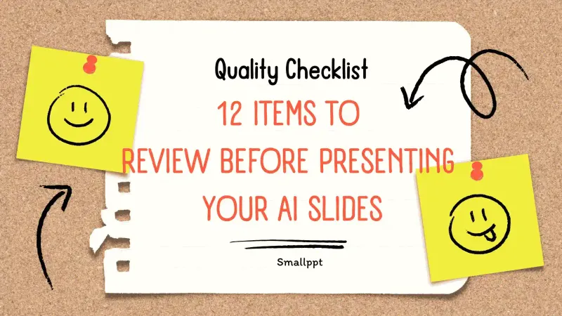 12 items to review before presenting AI slides