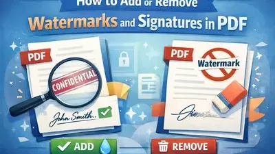 How to Add or Remove Watermarks and Signatures in PDF  cover  image