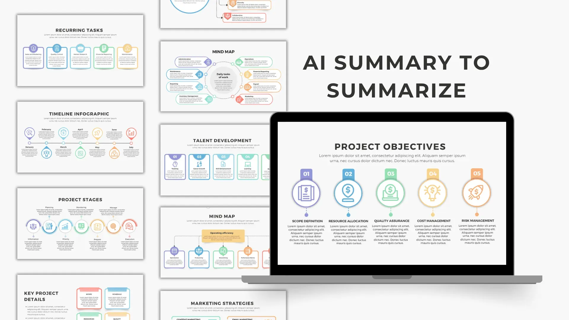 Using Smallppt AI Summary to quickly summarize documents for presentations