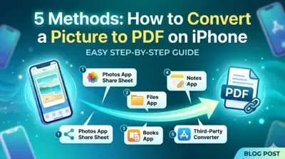 5 Methods: How to Convert a Picture to PDF on iPhone  blog cover image