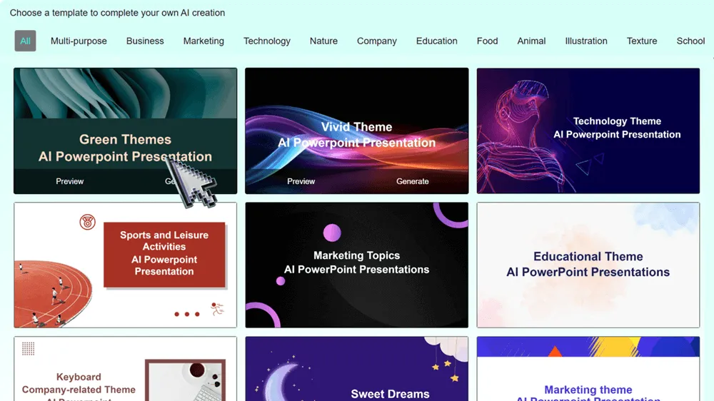 Choose from a variety of professional presentation slide templates on Smallppt