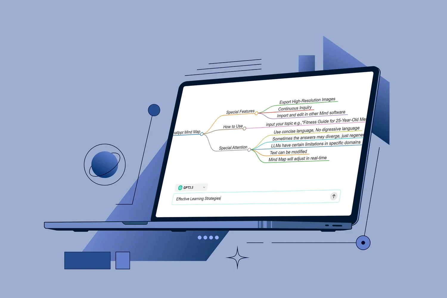 Create visual mind maps to organize ideas efficiently with Smallppt