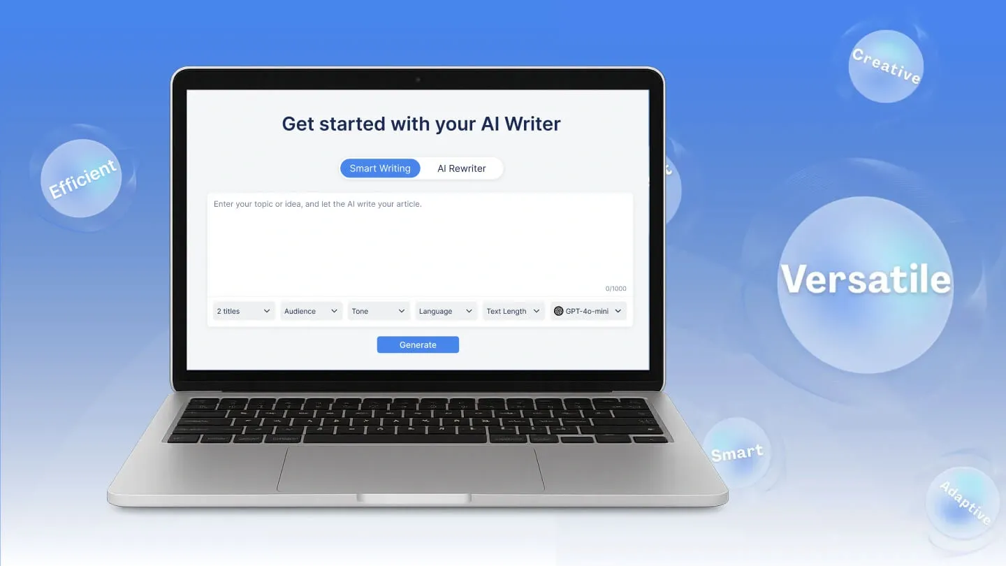 Improve your text with AI writing
