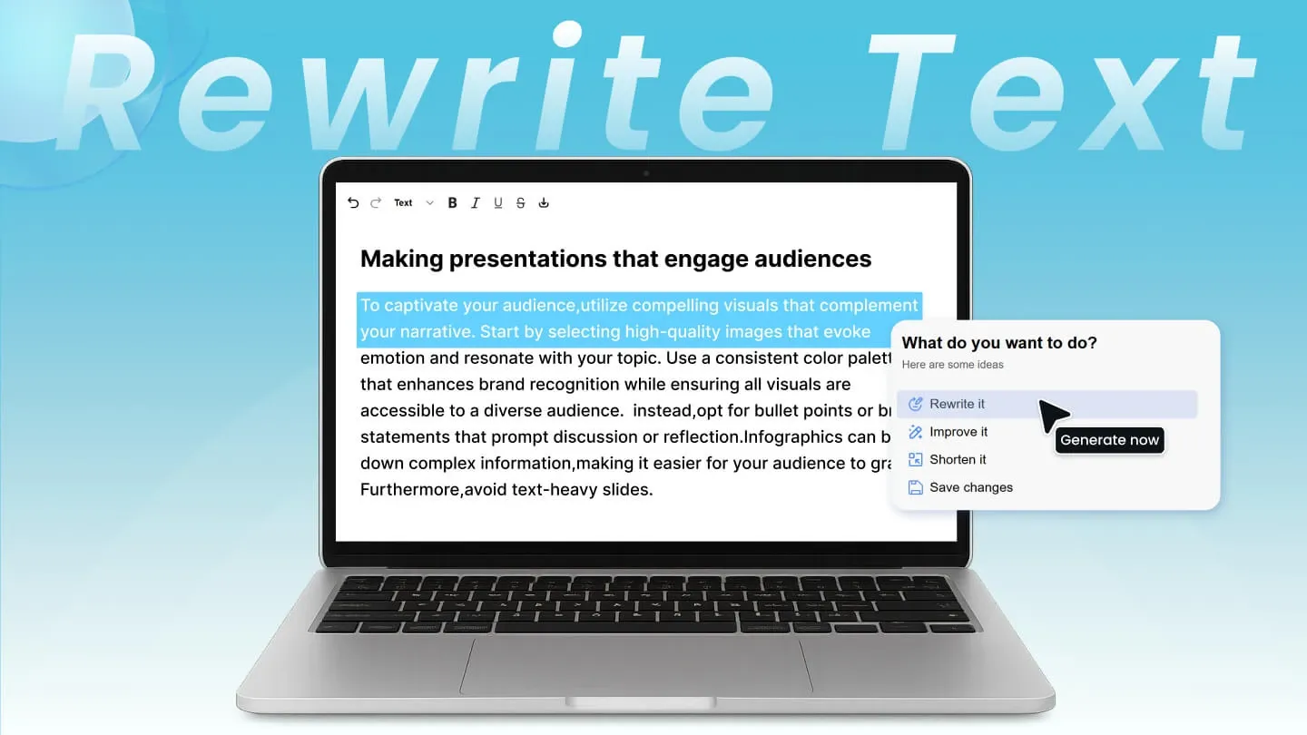 Customize AI rewrite settings to match your needs