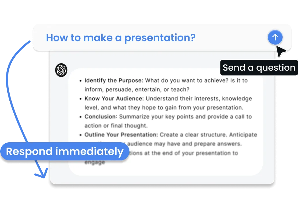 Chat with AI Chatbot using Smallppt AI Chat