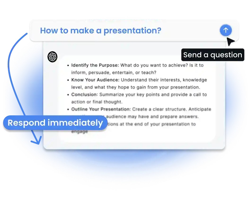 Chat with AI Chatbot using Smallppt AI Chat